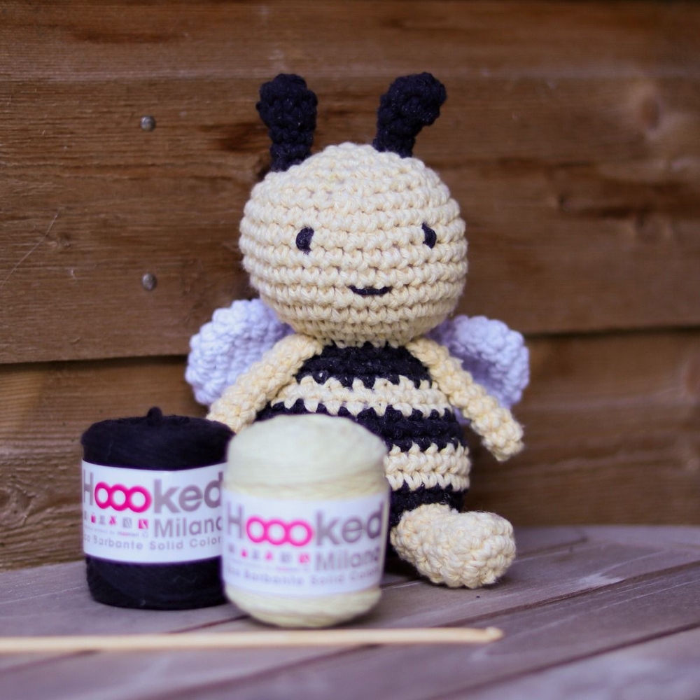 Hoooked Amigurumi DIY Kit w/Eco Barbante Yarn-Cow Kirby - Lotus